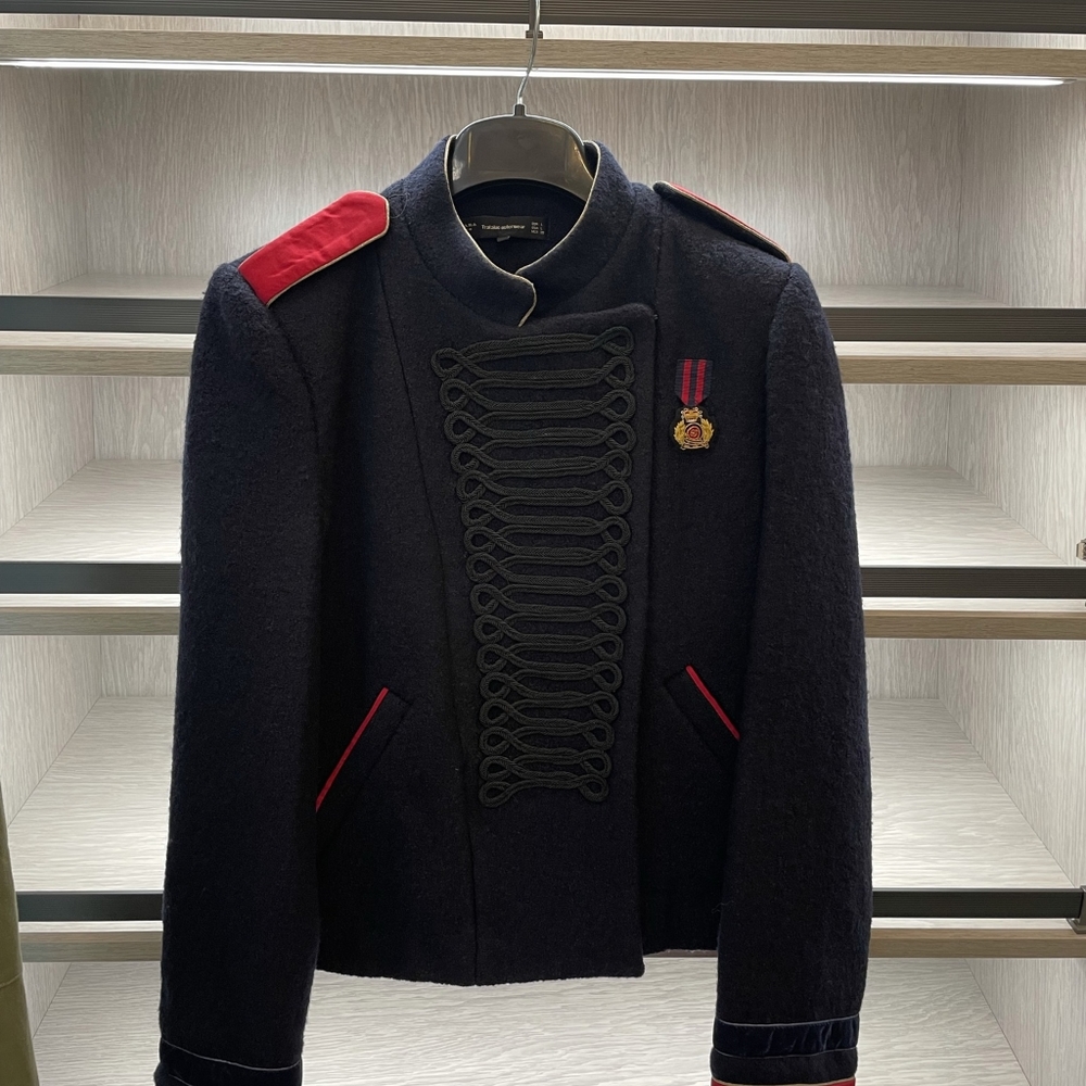 ZARA Trafaluc Military Style Wool Jacket